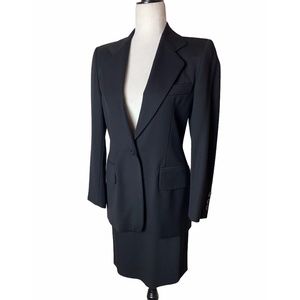 Escada Margaretha Ley Wool Black Skirt suit Size 4
